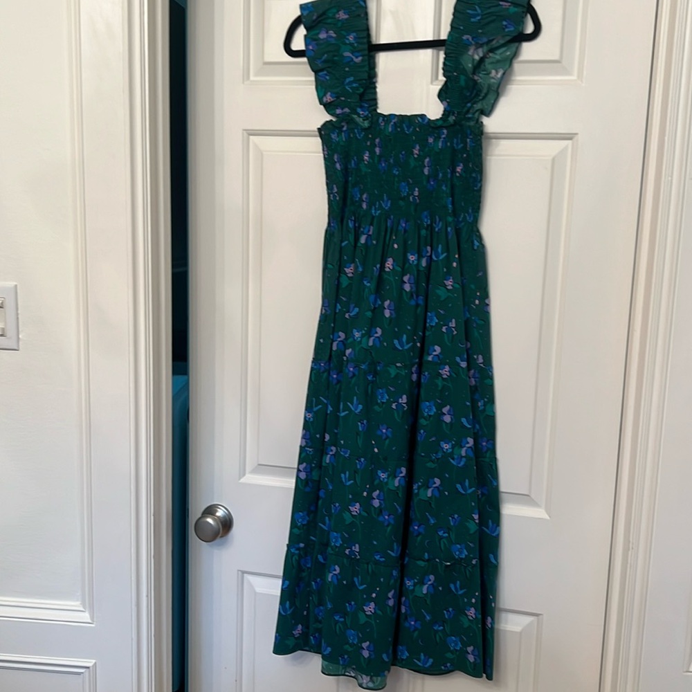 Hill House Green Floral Dress